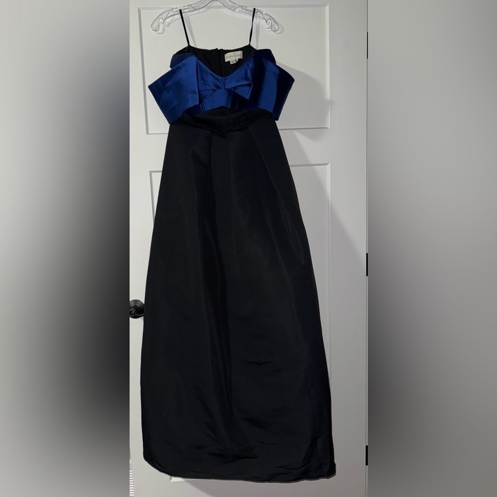 New - Sachin + Babi Kelli Gown Royal Blue and Black 8 Dress - Picture 6 of 10